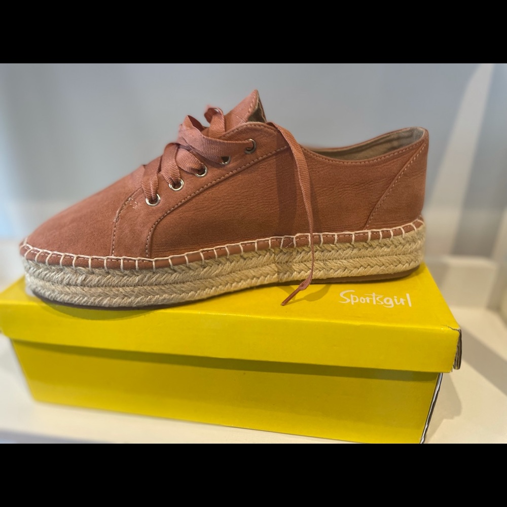 ✨HOST PICK ✨ SPORTSGIRL | Blush lace up espadrille sneakers - Picture 4 of 6